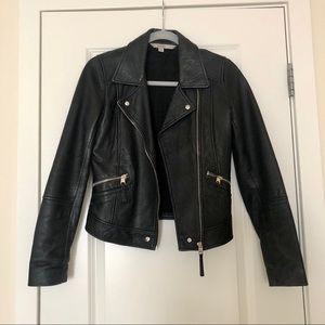 Zara leather biker jacket